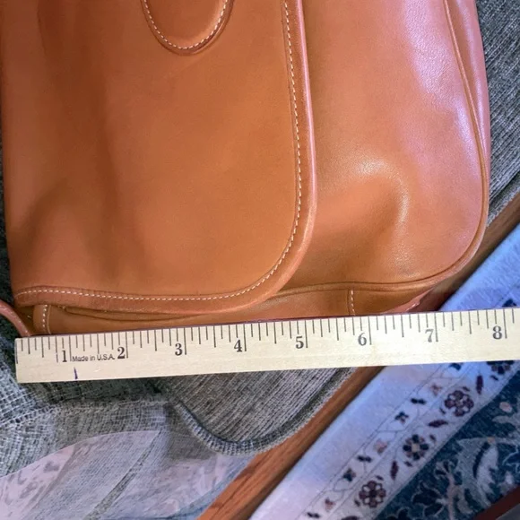 VINTAGE Coach Hampton Tan crossbody medium messenger K1S-7750 - Picture 8 of 14